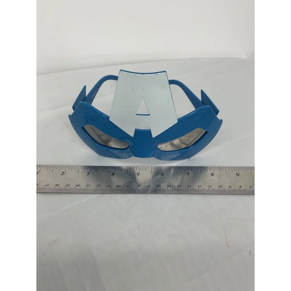 Captain America Novelty Sunglasses Blue/White Superhero Mask Costume Accessory